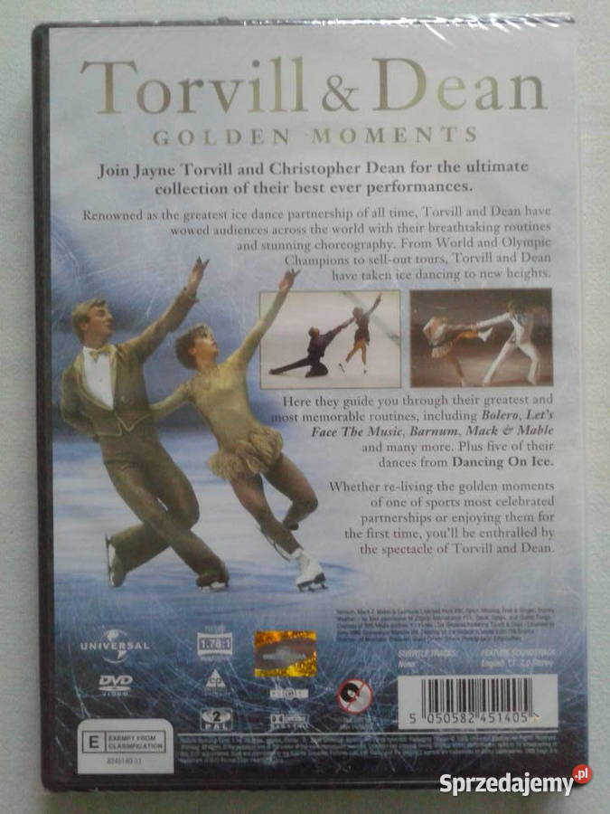 Torvill Dean GOLDEN MOMENTS 2006 dvd video kubek dokument