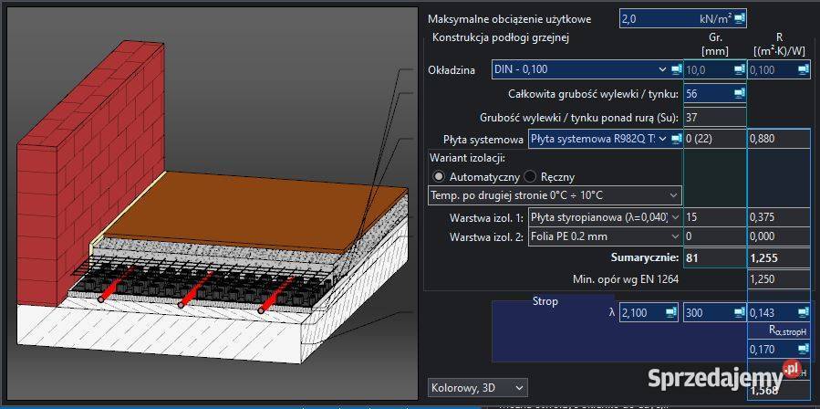 Schemat projekt ogrzewanie podłogowe Toruń