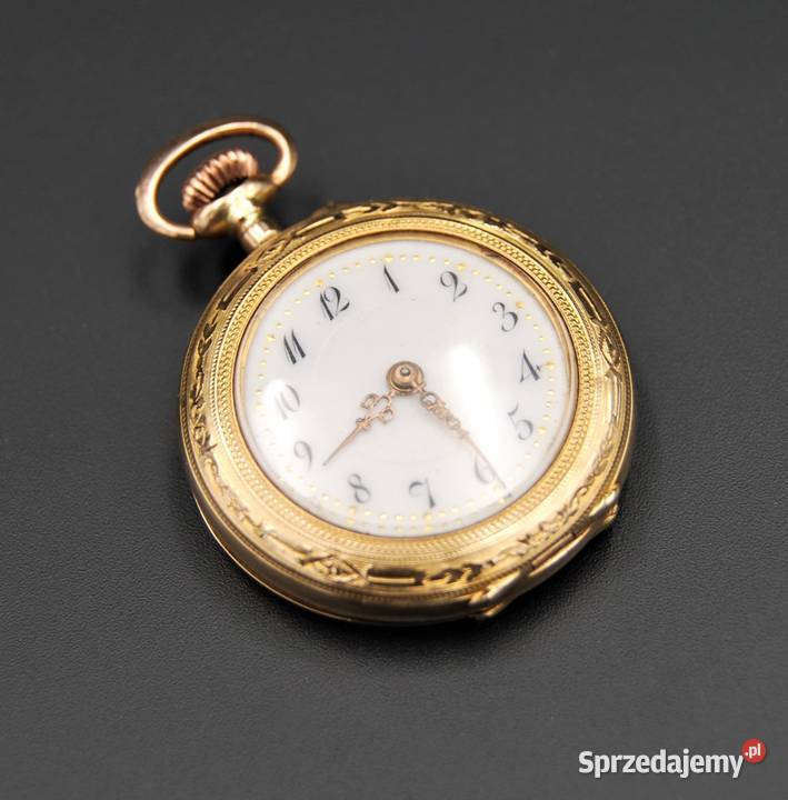 Stary zegarek kieszonkowy damski złoto 585, 14K