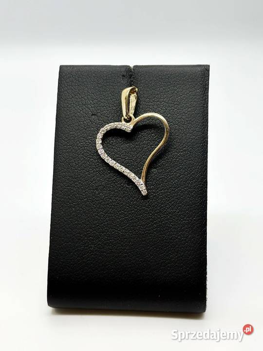 Nowa złota zawieszka pr 585 068g Serce Wisiorki warmińsko-mazurskie Elbląg