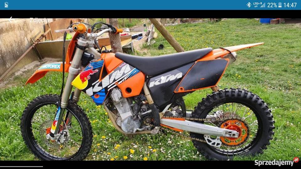 Ktm 525 exc lifcie mocny posiada starter manualna Węgorzyno sprzedam