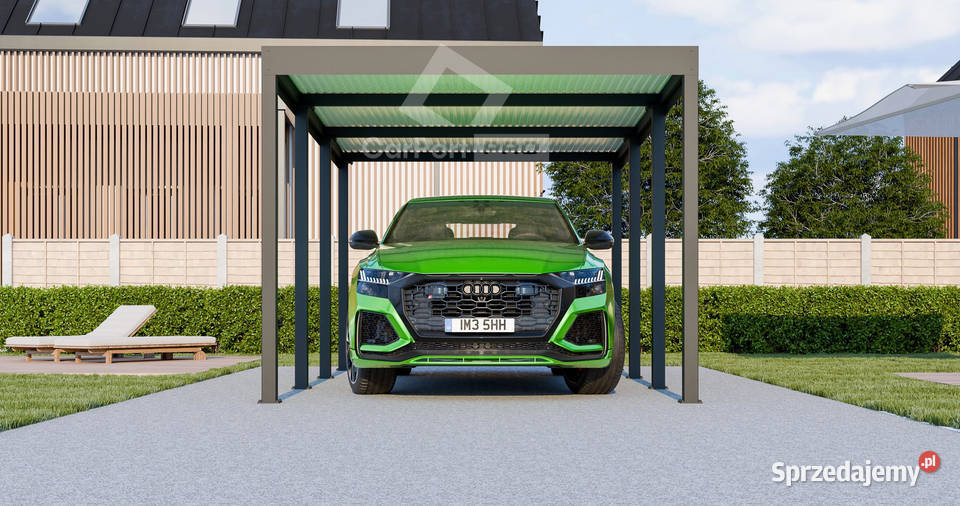CarPort PREMIUM wiata samochodowa 3x5 antracyt 687zł/m2 Nieruchomości Wieliczka