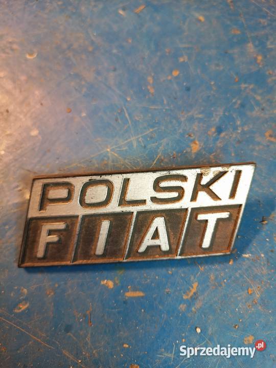 Emblemat logo znaczek Polski Fiat oryginał z Sędziszów Małopolski