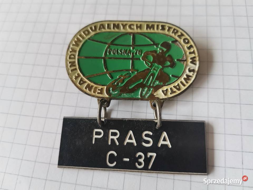Stara unikatowa odznaka prasowa Mistrzostwa Siemianowice Śląskie
