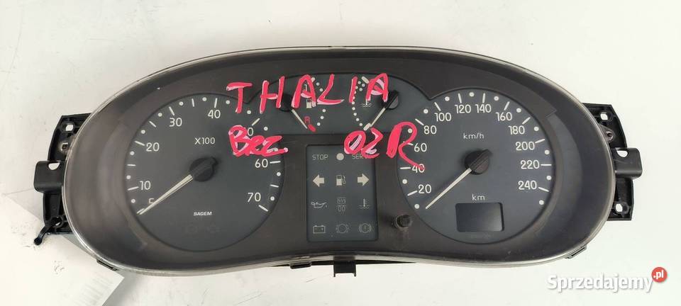LICZNIK ZEGAR RENAULT THALIA 8200072506 Lipno sprzedam