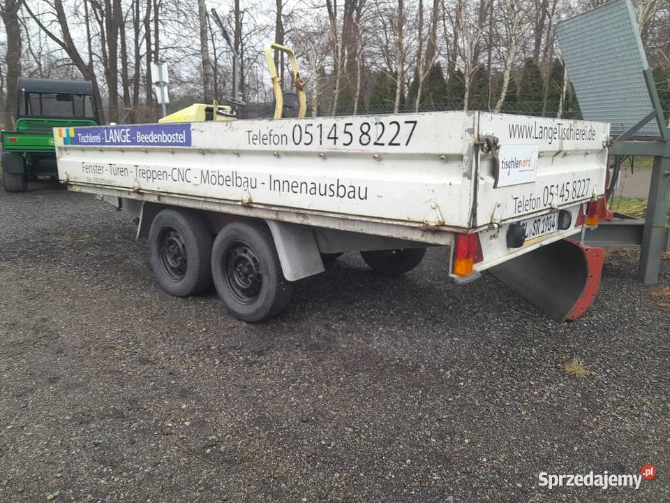 Przyczepa samochodowa dmc 2000 burtowe