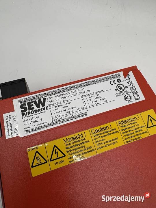 SEW Eurodrive MC07B00035A34S0 025kW 1A