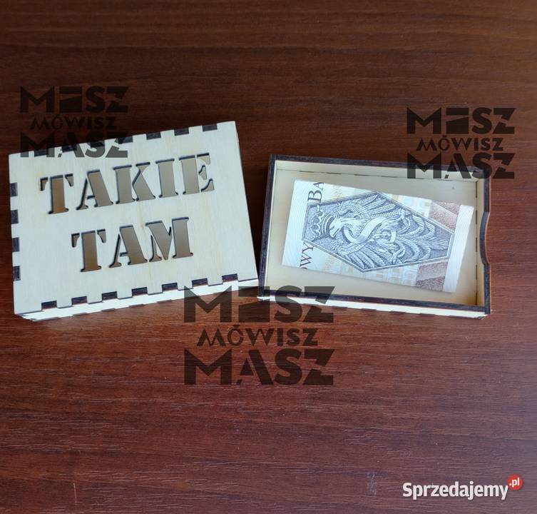 Pudełko na kasę hajs pieniądze Mikołaja Racot