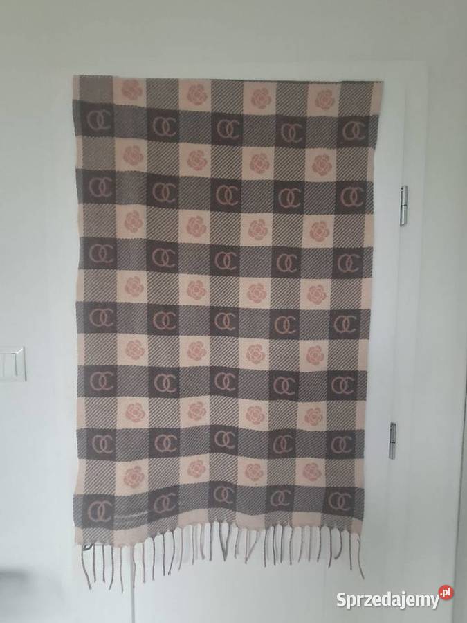 Duży stylowy dwustronny szal Inny wzór Warszawa