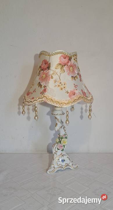 sygnowana porcelanowa lampka nocna Western Warszawa