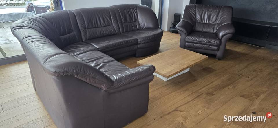 Skórzany narożnik fotel małopolskie Wieliczka sprzedam