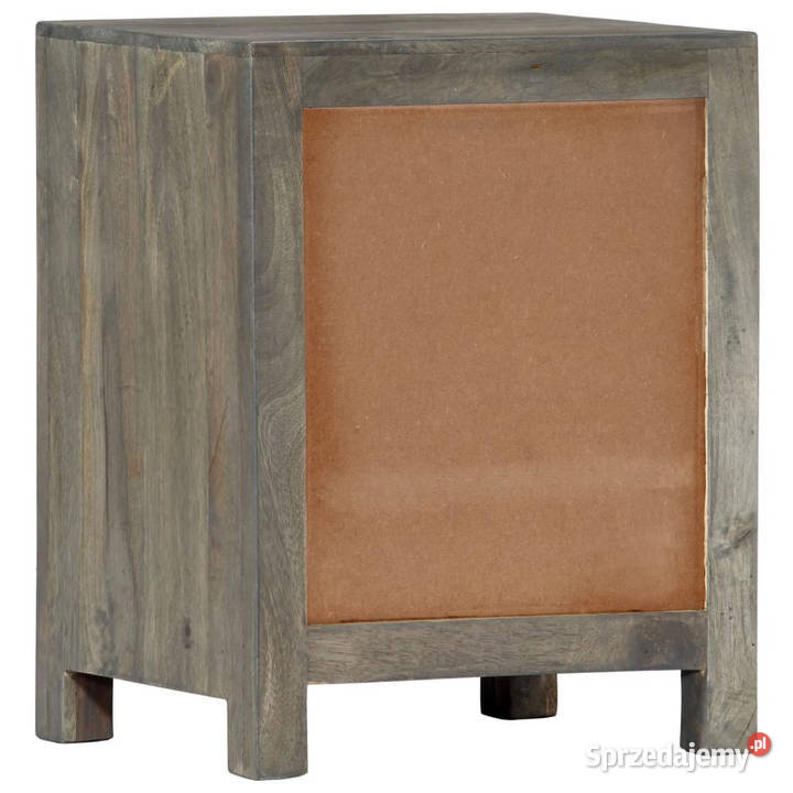 Szafka nocna szara 40x30x50 lite drewno mango Warszawa