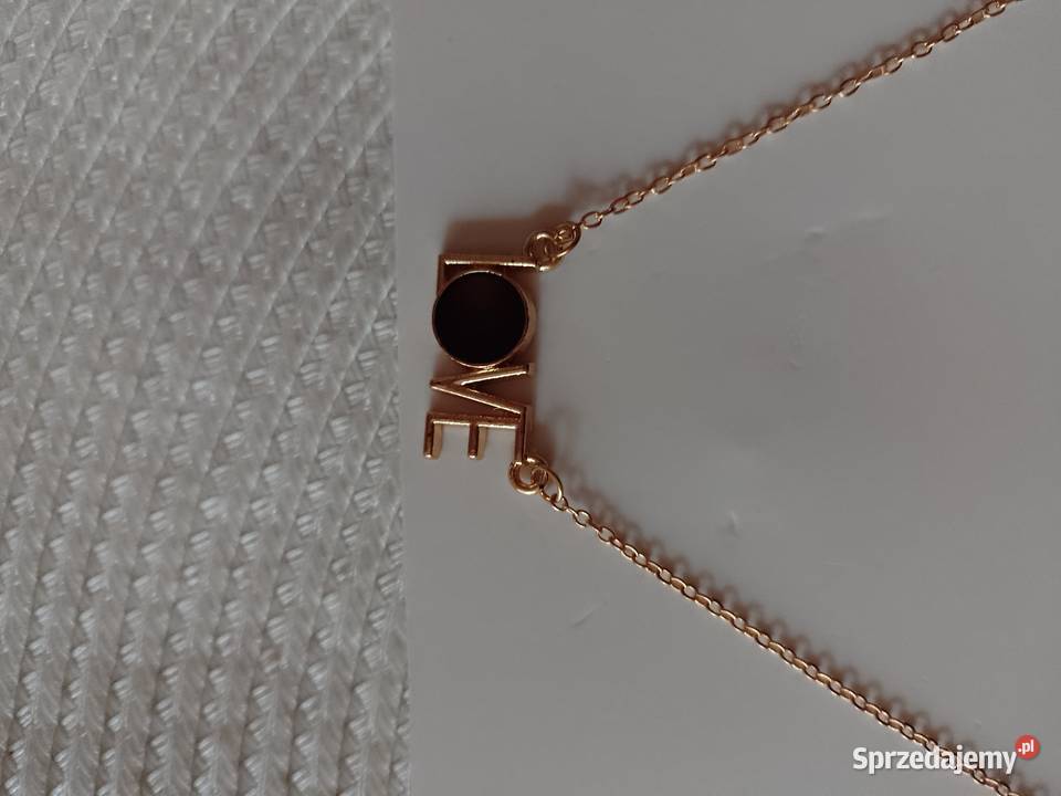 Łańcuszek z zawieszką LOVE Naszyjnik NOWY Kraków sprzedam