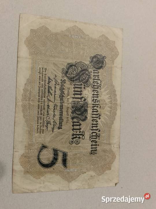 Niemcy 5 Marek 1914 Łomża
