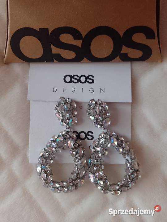 ASOS Długie Bogato zdobione kolczyki ślubne z Dodatki Kraków