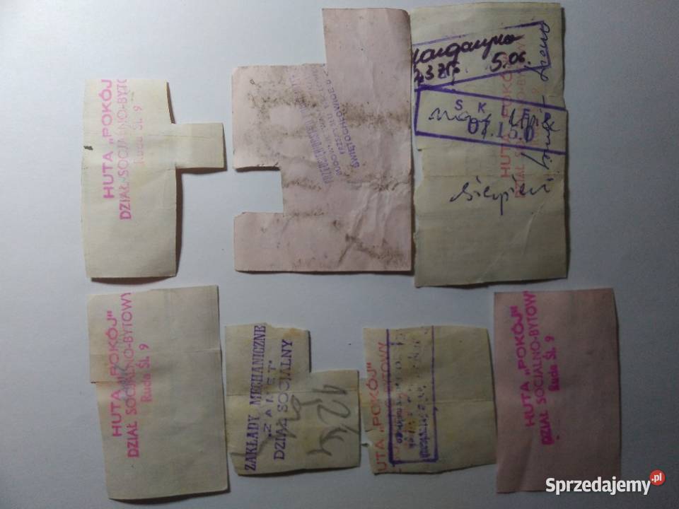 Kartki żywnościowe z lat 19811983 Bytom sprzedam