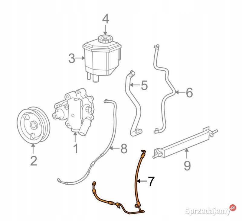PRZEWÓD WSPOMAGANIA CHRYSLER 300 DODGE CHARGER osobowe