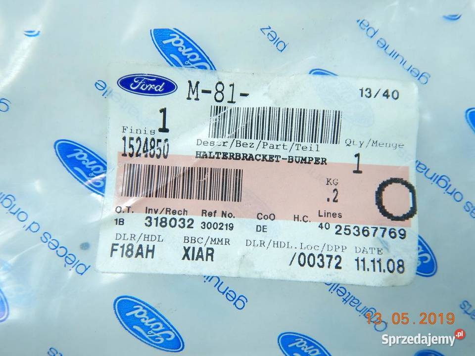 ŚLIZG ZDERZAKA LEWY PRZÓD FORD MONDEO 07