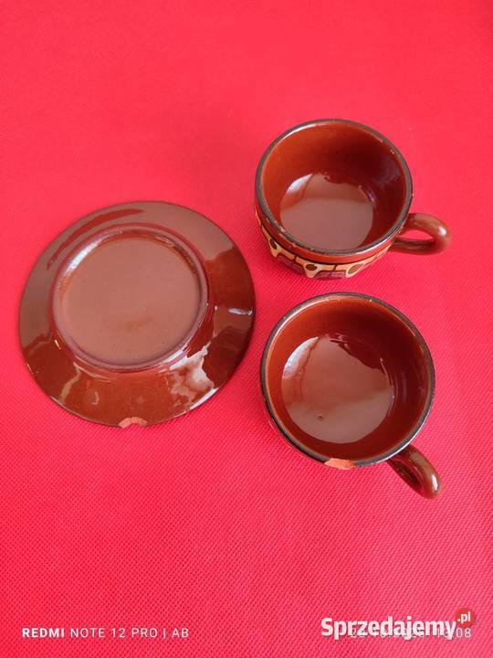 Stara brązowa ceramika PRL vintage do renowacji Katowice