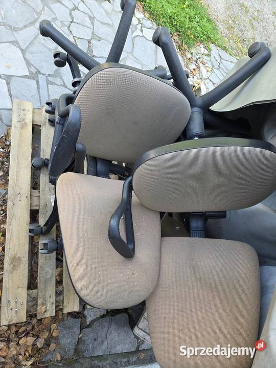 krzesło obrotowe fotel obrotowy 4sztuki z Wąchock