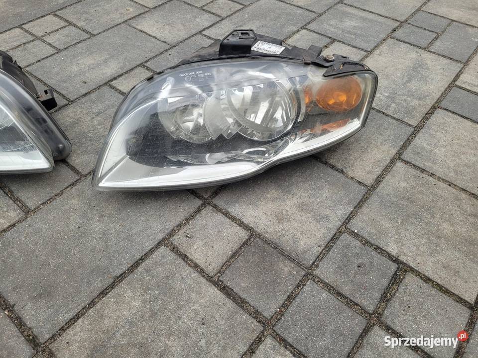 Lampy prawa lewa Audi A4 B7 przednie Lampy przednie mazowieckie Przasnysz sprzedam