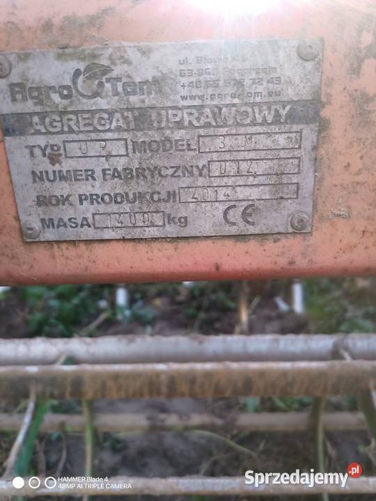 Agregat uprawowy kompaktor dolnośląskie Chwalęcin sprzedam