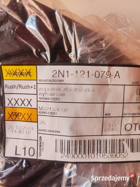 Mocowanie zbiornika wyrównawczego chłodnicy VW