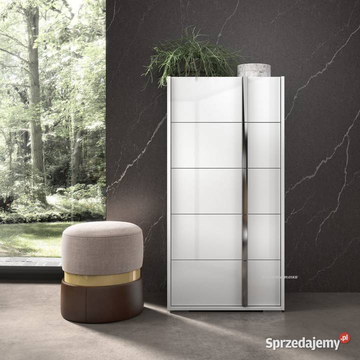 Nowoczesna komoda 5s włoska Kolekcja Biała Przemyśl