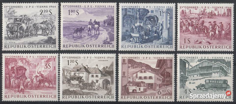 AUSTRIA XV KONGRES UPU 1964 CZYSTE Łódź