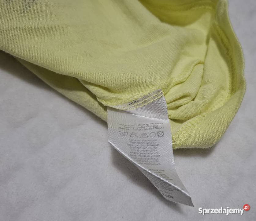 Koszulka krótki rękaw Tshirt żółta krokodyl Boys Czeladź