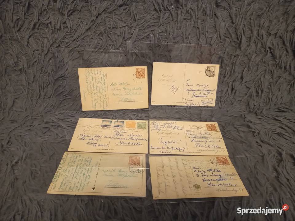Pocztówki Szwecja lata 50 XX wiek Katowice