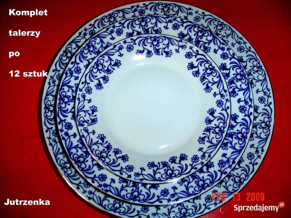 Piękny komplet porcelanowy na 12 osób Lublin