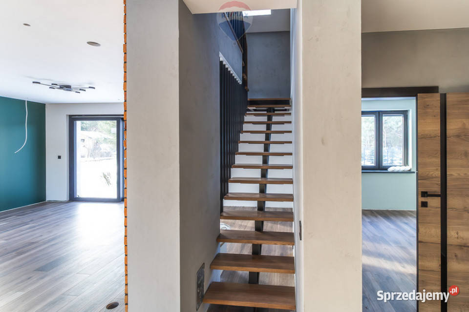 Nowy dom z pompą ciepła i garażem Łodzi taras Sprzedaż Jedlicze A