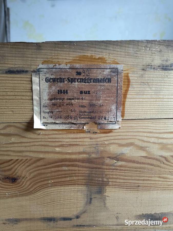 Skrzynia amunicyjna Luftwaffen Skarżysko-Kamienna