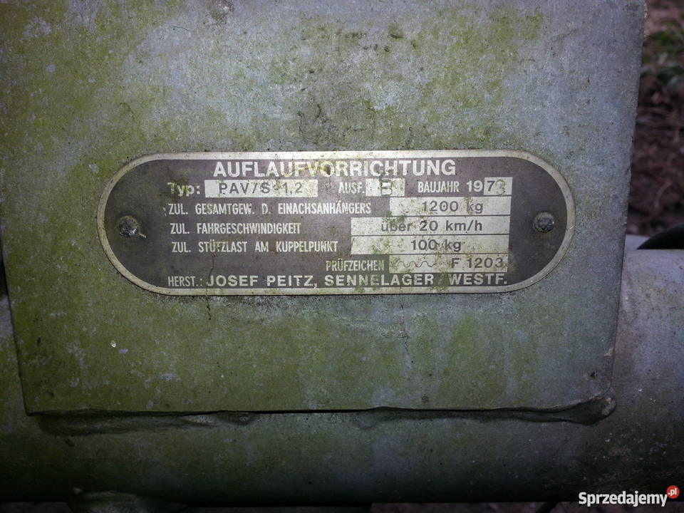 Stara solidna rama przyczepy kempingowej Wągrowiec