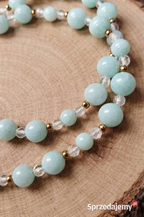 Naszyjnik MINTi Lover kamienie naturalne jadeit Zielonki sprzedam