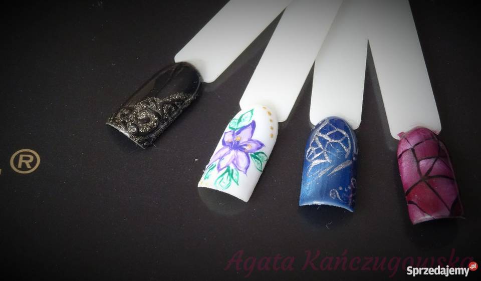 Stylizacja paznokci hybryda żele zdobienia Konin