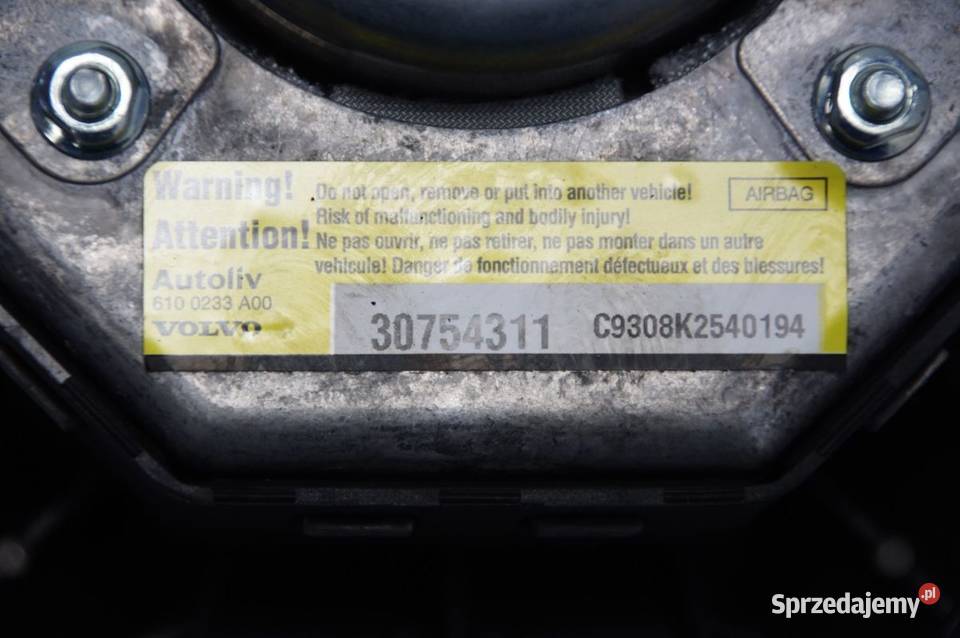 PODUSZKA AIRBAG VOLVO S60 30754311 Lipno