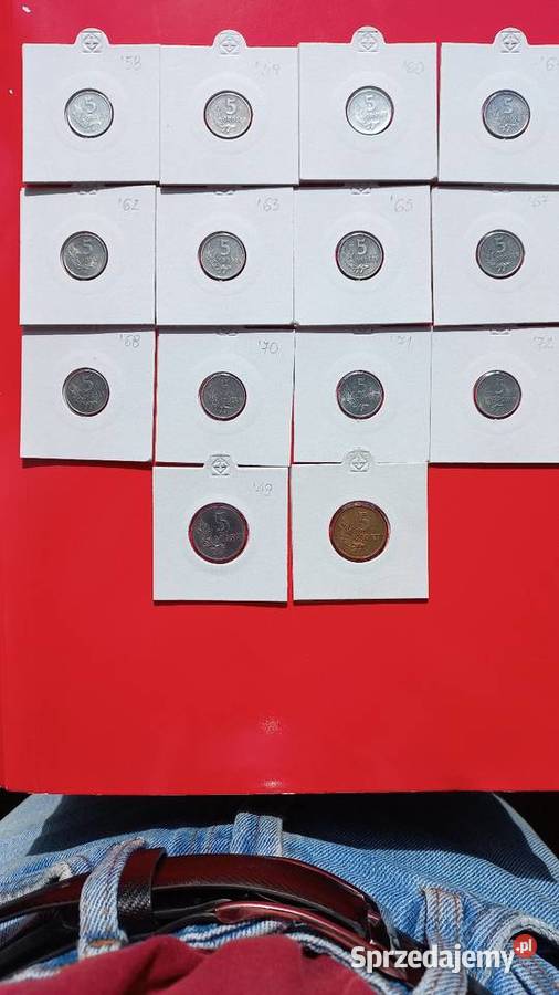 5 groszy PRL wszystkie roczniki Trzebinia
