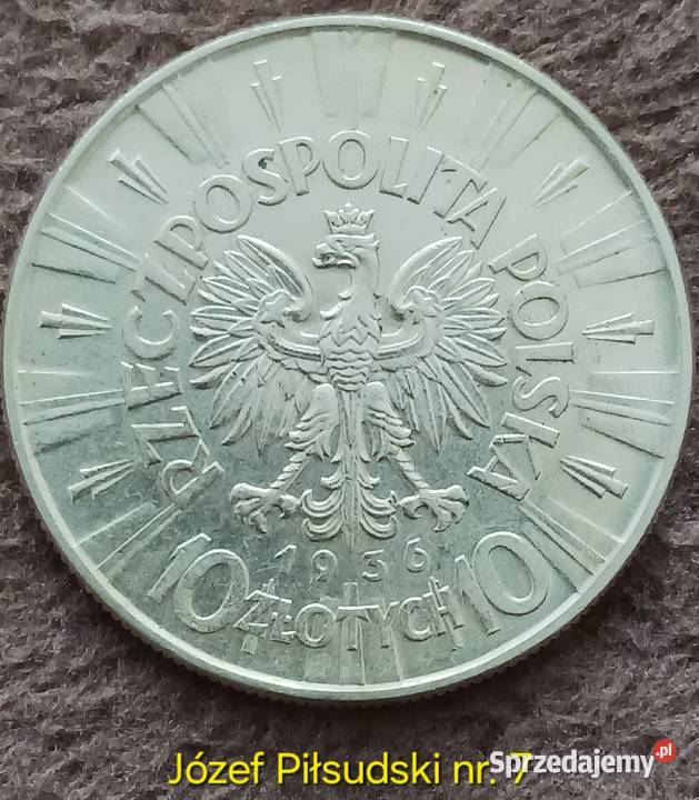 10 J Piłsudski 1936 r 7 Piękne szczegóły Numizmatyka