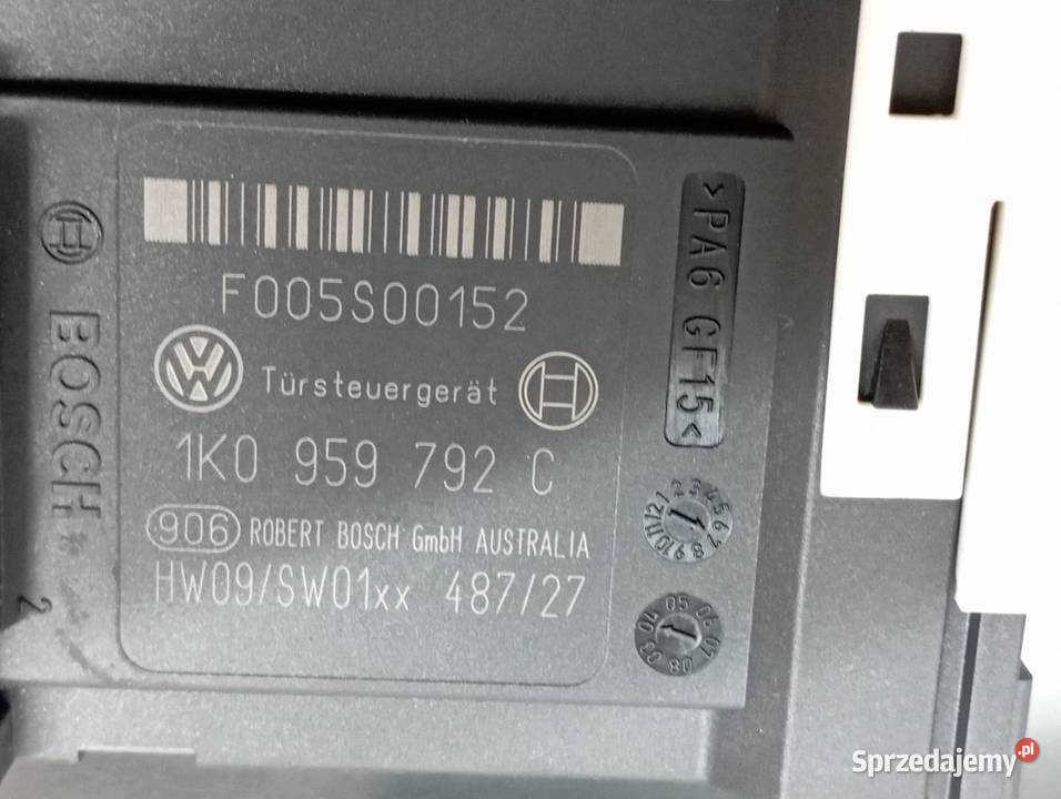 MECHANIZM SZYBY PRAWY PRZÓD 1K0959792C VW Rok produkcji 2004 świętokrzyskie sprzedam