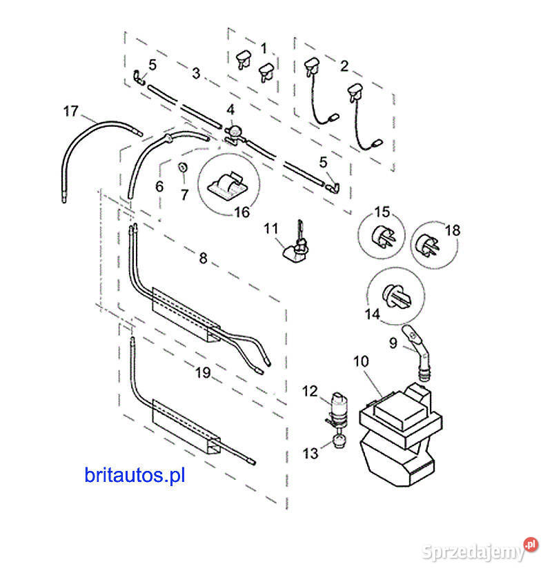 CZUJNIK POZIOMU PŁYNU SPRYSKIWACZY ROVER 75 MG sprzedam