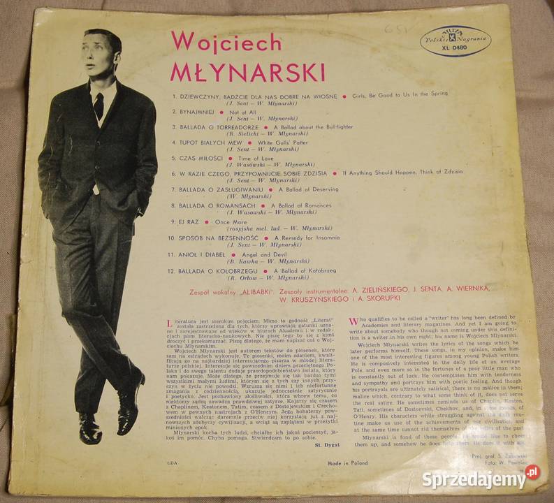 Płyta winylowa MŁYNARSKI WOJCIECH I ALIBABKI Warszawa