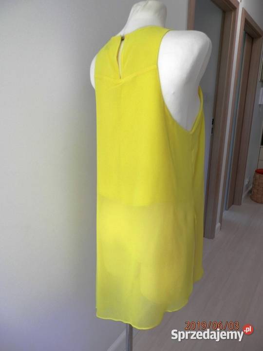 Tunika River Island Cytrynowa Żółta Neonowa Łomża