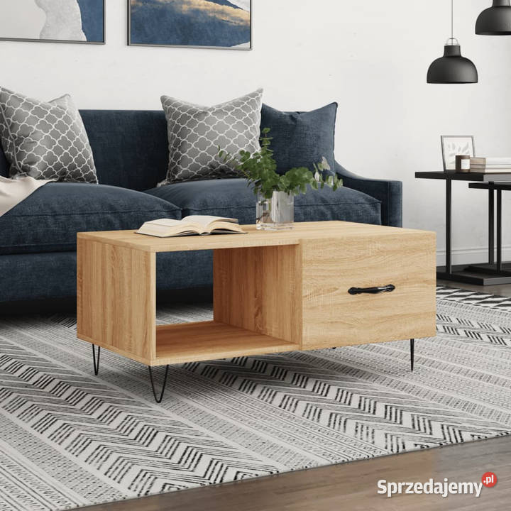 Stolik kawowy kolor dąb sonoma 90x50x40 WM829207 Warszawa sprzedam
