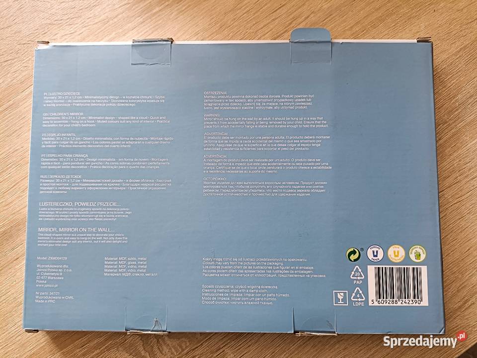 Lustro dziecięce Smukee 30x21x12 Kwidzyn
