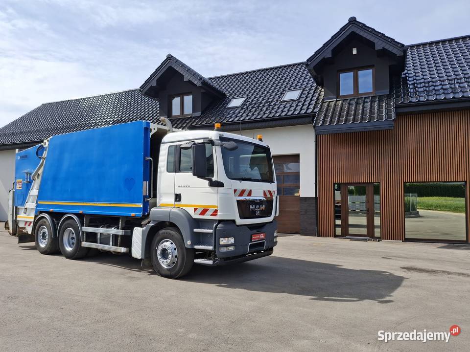 MAN TGS 28360 Śmieciarka FAUN Environnement elektryczne lusterka