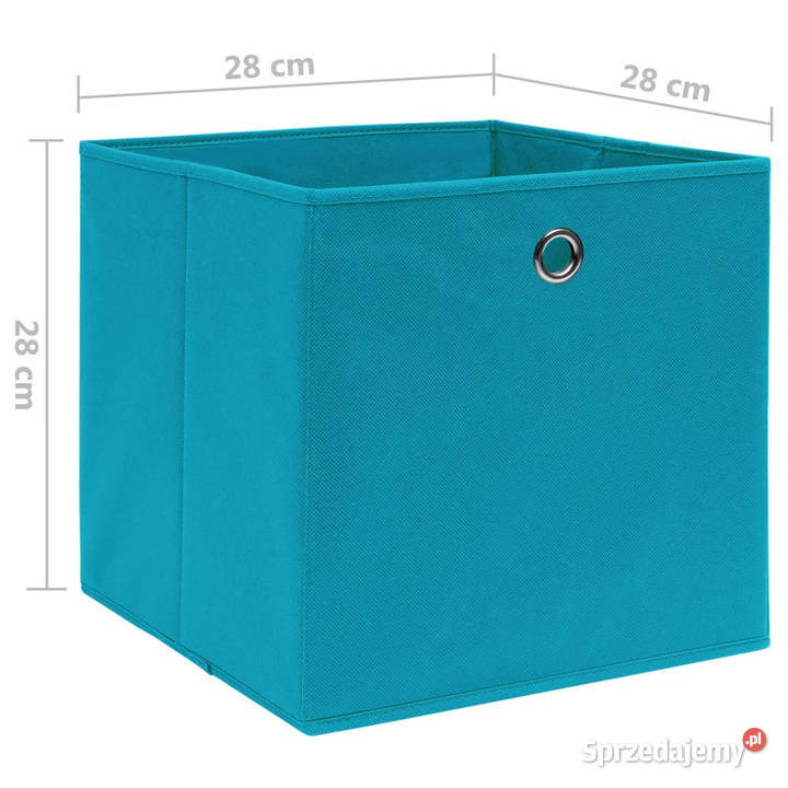 Pudełka z włókniny 4 28x28x28 błękitne WM325231 Pozostałe sprzedam