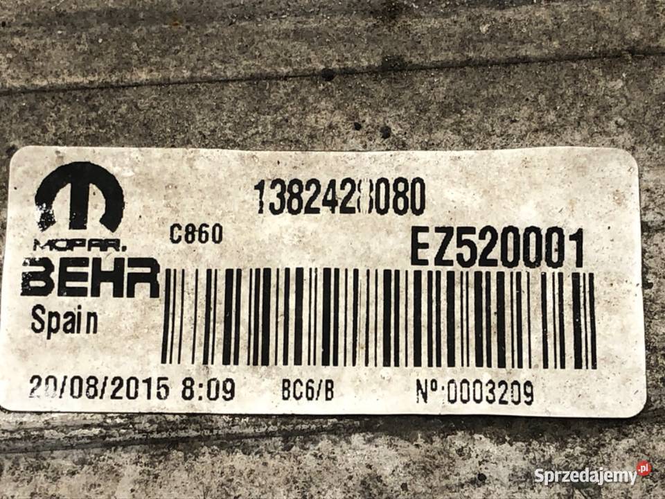 INTERCOOLER FIAT DUCATO III 1382428080 23 131