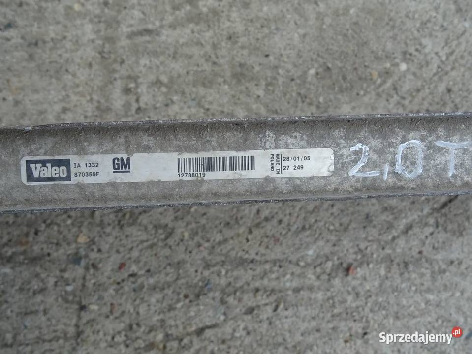 OPEL VECTRA C SIGNUM 20T SAAB CHŁODNICA WODY Parcice